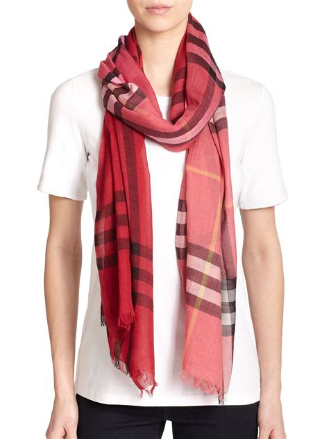 burberry wool silk scarves|burberry giant check print scarf.